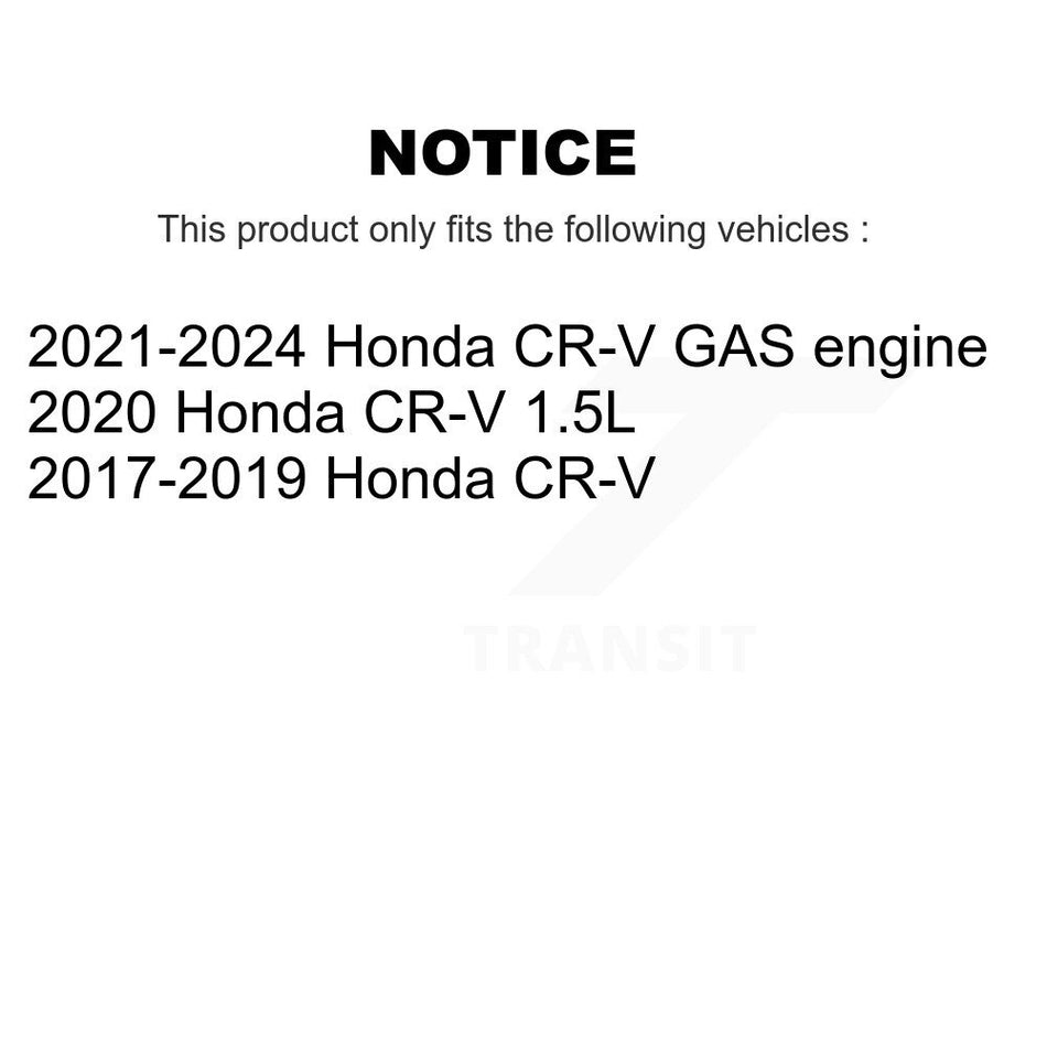 Front Rear Disc Brake Rotors Kit For Honda CR-V K8-101724