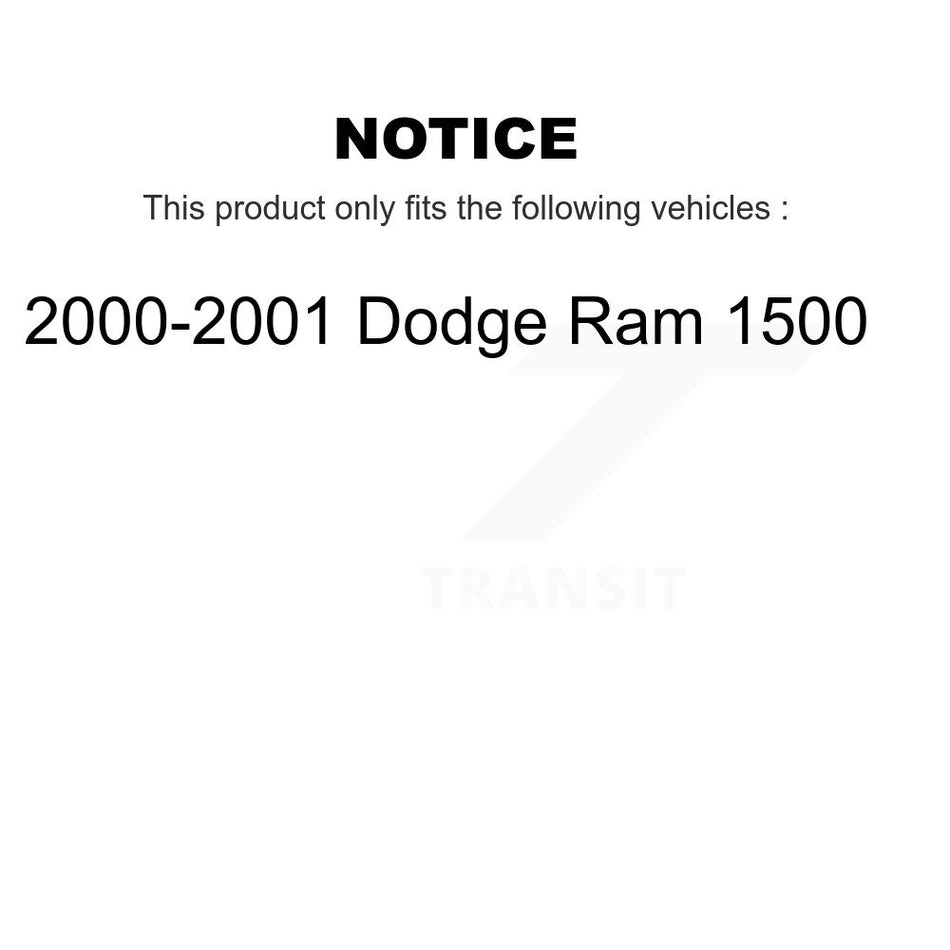 Rear Brake Drums Pair For 2000-2001 Dodge Ram 1500 K8-101866