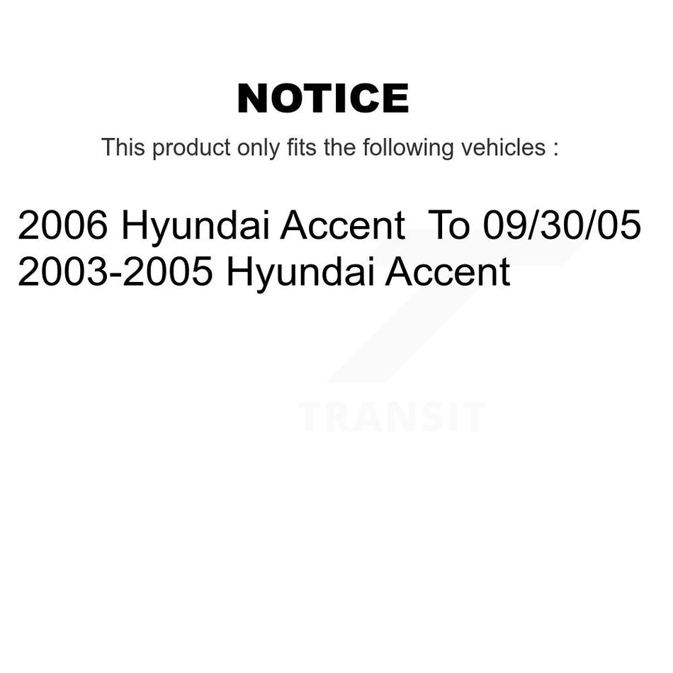 Rear Brake Drums Pair For Hyundai Accent K8-101903
