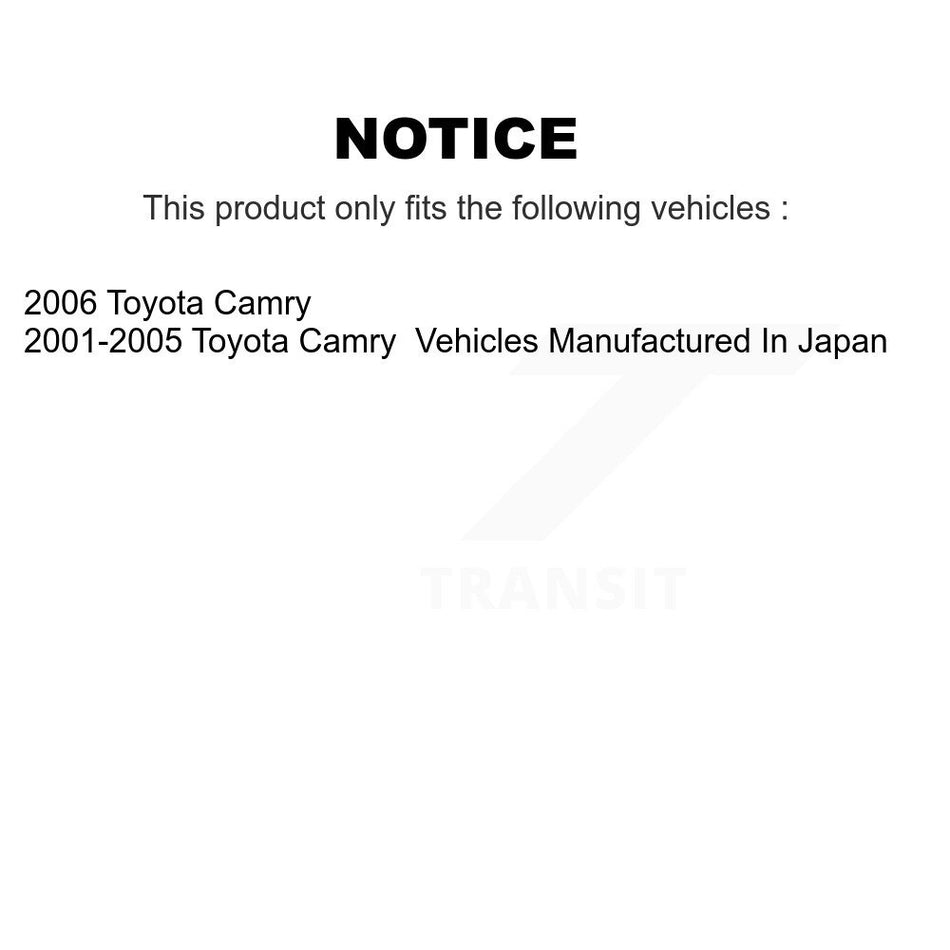 Rear Brake Drums Pair For Toyota Camry K8-101930