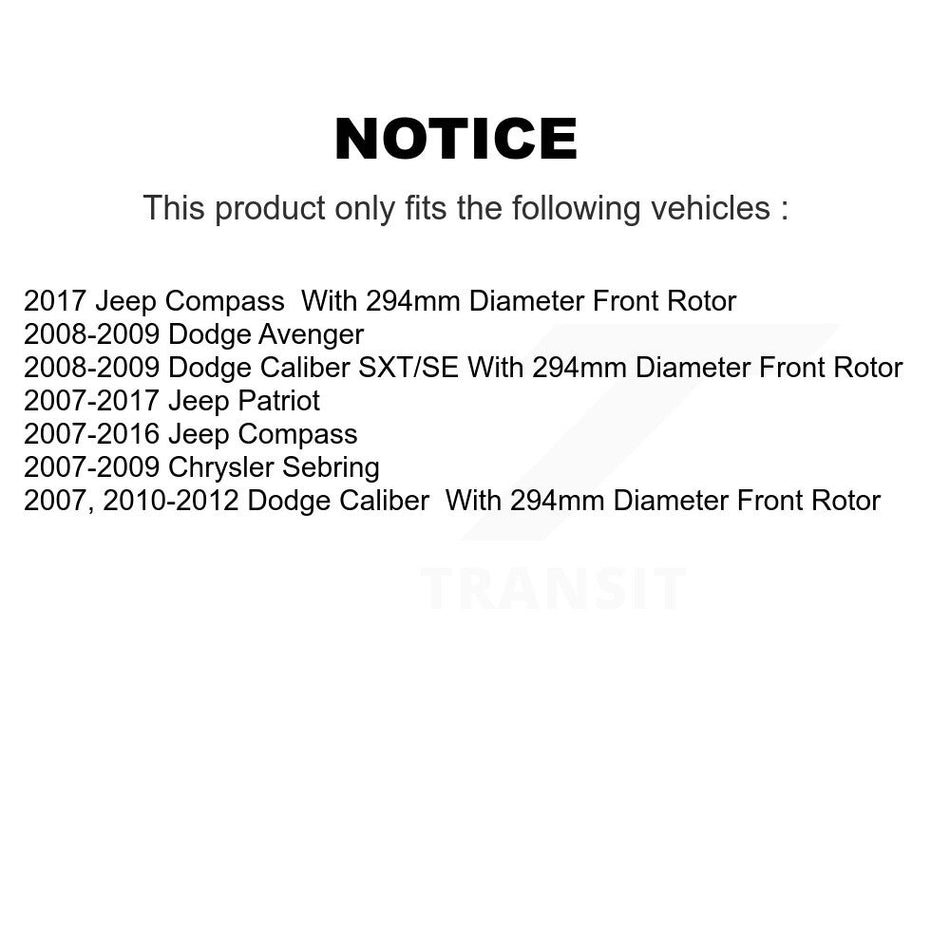 Front Rear Disc Brake Rotors Drums Kit For Jeep Patriot Compass Dodge Caliber Chrysler Sebring Avenger K8-101996