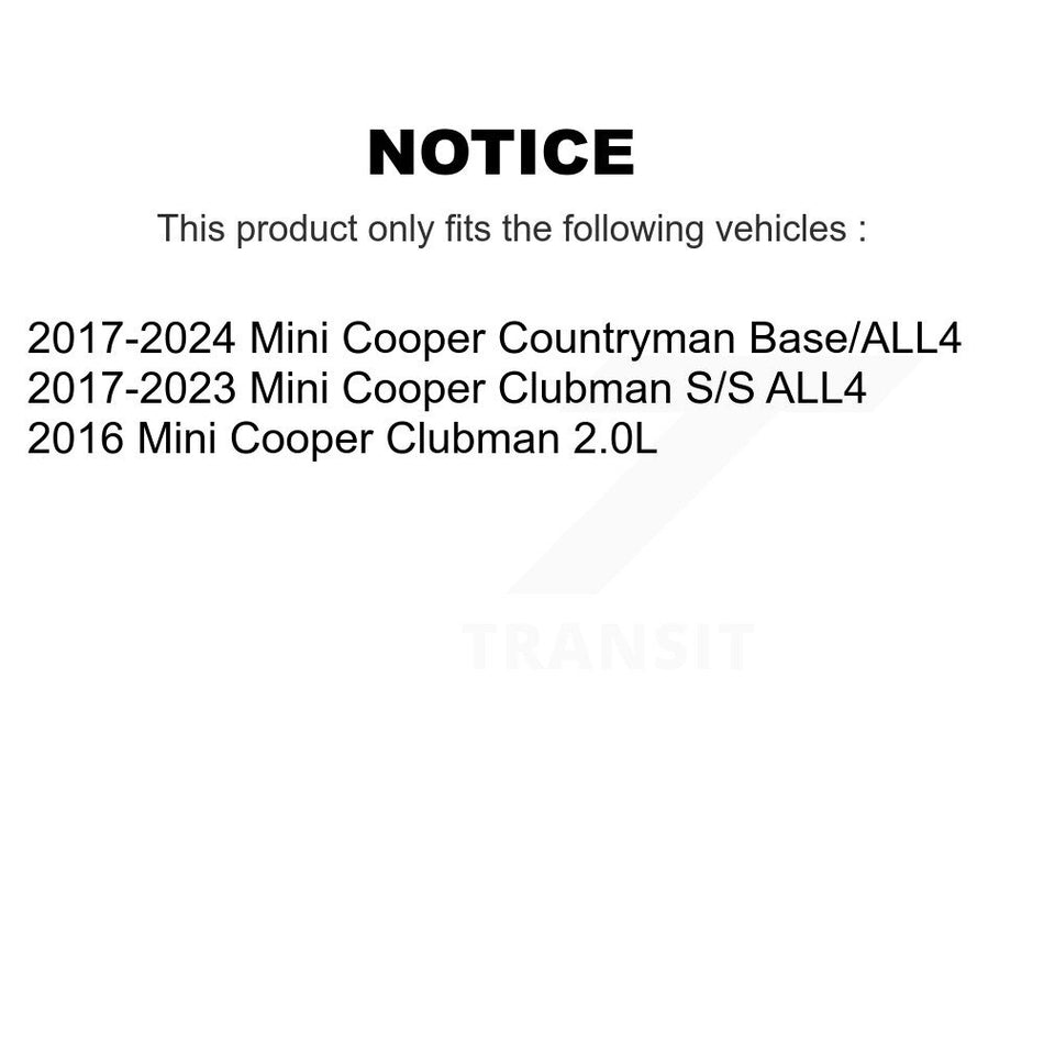 Front Rear Disc Brake Rotors Kit For Mini Cooper Countryman Clubman K8-102237