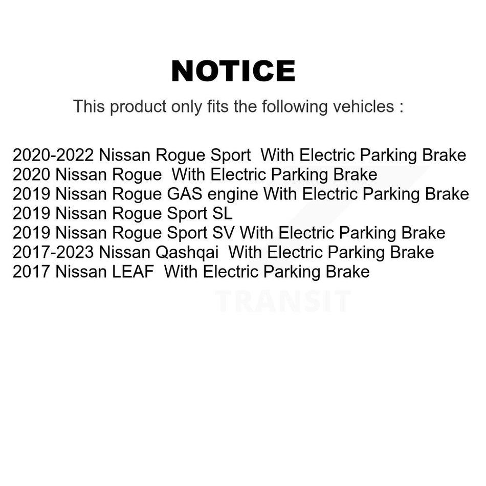 Front Rear Disc Brake Rotors Kit For Nissan Rogue Sport LEAF Qashqai K8-102250