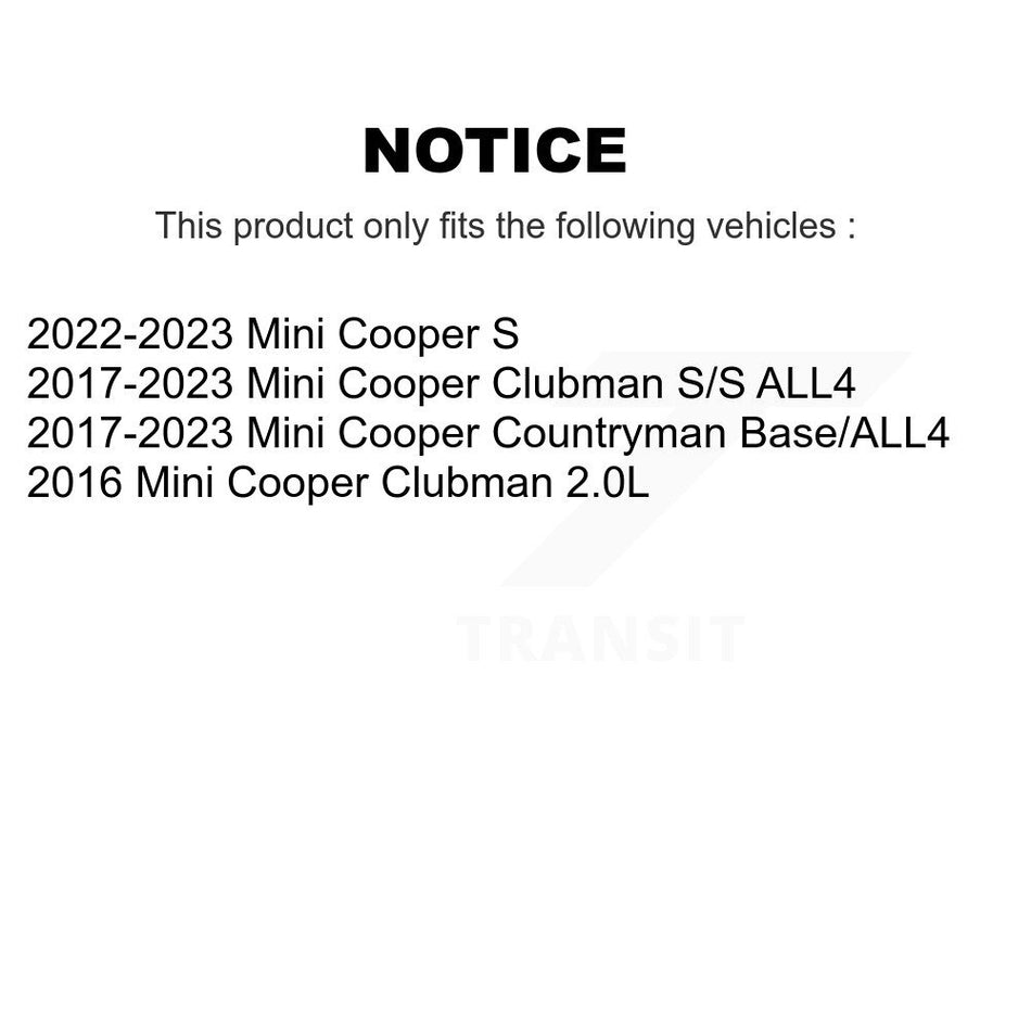 Front Disc Brake Rotors Pair For Mini Cooper Countryman Clubman K8-102310