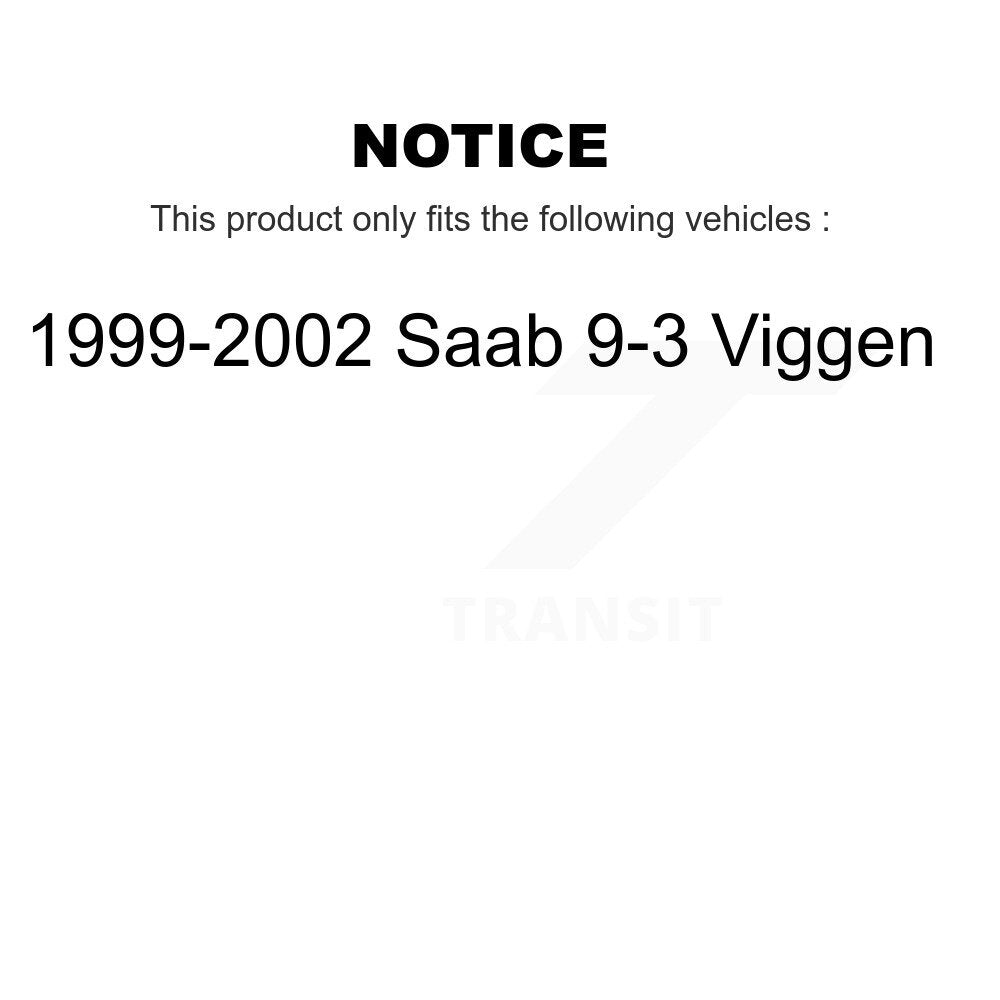 Front Rear Disc Brake Rotors Kit For 1999-2002 Saab 9-3 Viggen K8-102420