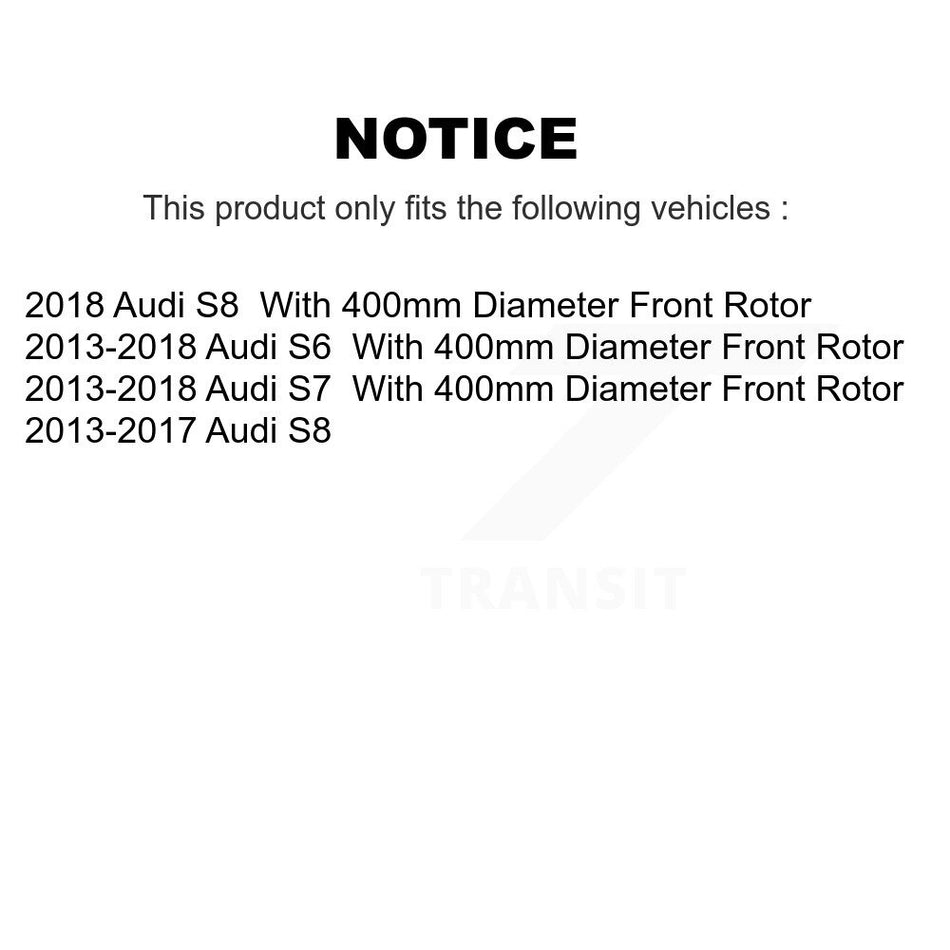Front Rear Disc Brake Rotors Kit For Audi S6 S7 S8 K8-102442