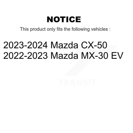 Front Disc Brake Rotors Pair For Mazda CX-50 MX-30 EV K8-102596