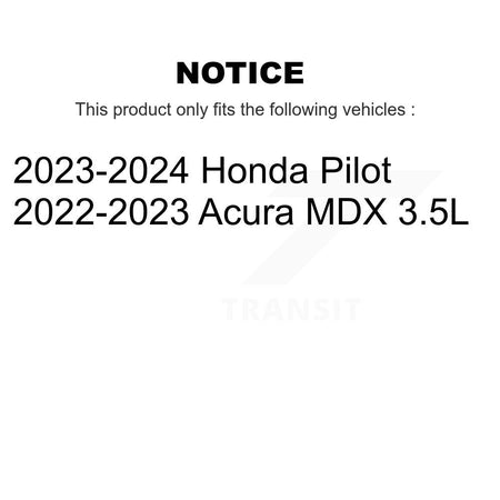 Front Disc Brake Rotors Pair For Acura MDX Honda Pilot K8-102615