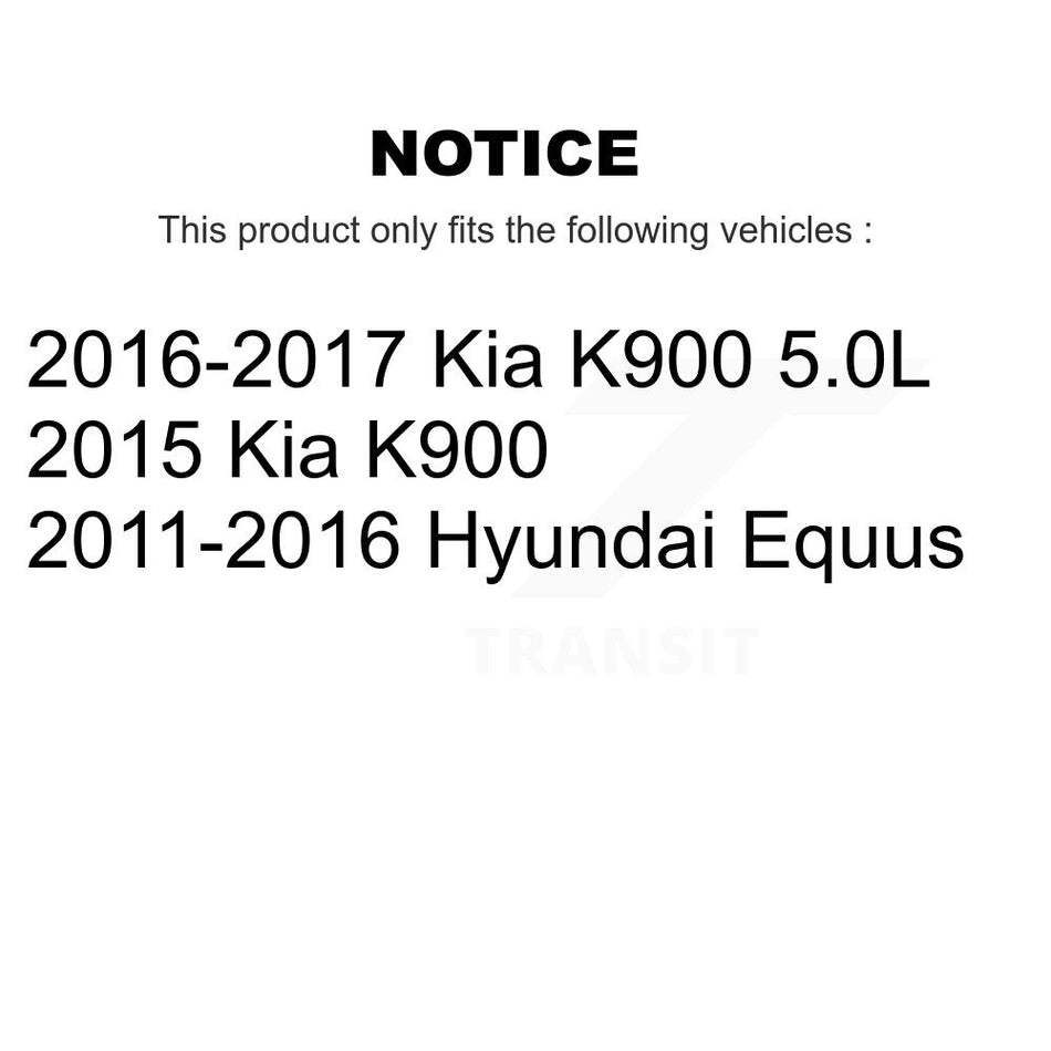 Rear Disc Brake Rotors Pair For Hyundai Equus Kia K900 K8-102648