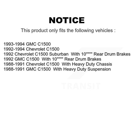 Front Disc Brake Rotors Hub And Semi-Metallic Pads Kit For C1500 Chevrolet GMC Suburban K8A-100017