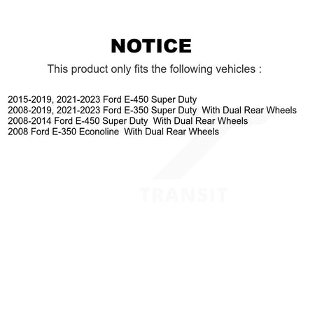 Front Disc Brake Rotors & Semi-Metallic Pad Kit For Ford E-350 Super Duty E-450 Econoline K8A-100021