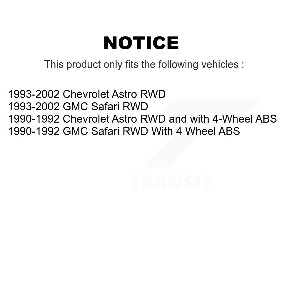 Front Disc Brake Rotors Hub Assembly Semi-Metallic Pad Kit For Chevrolet Astro GMC Safari K8A-100070
