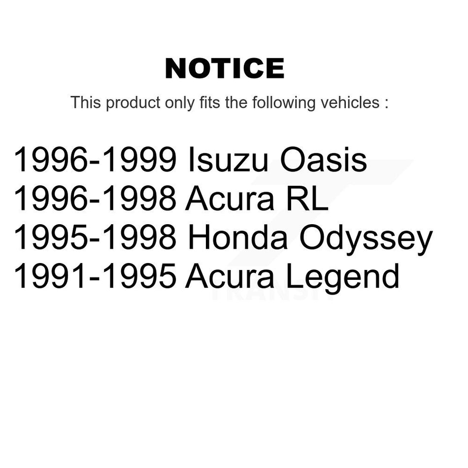 Rear Disc Brake Rotors And Ceramic Pads Kit For Honda Odyssey Acura Legend RL Isuzu Oasis K8A-100548