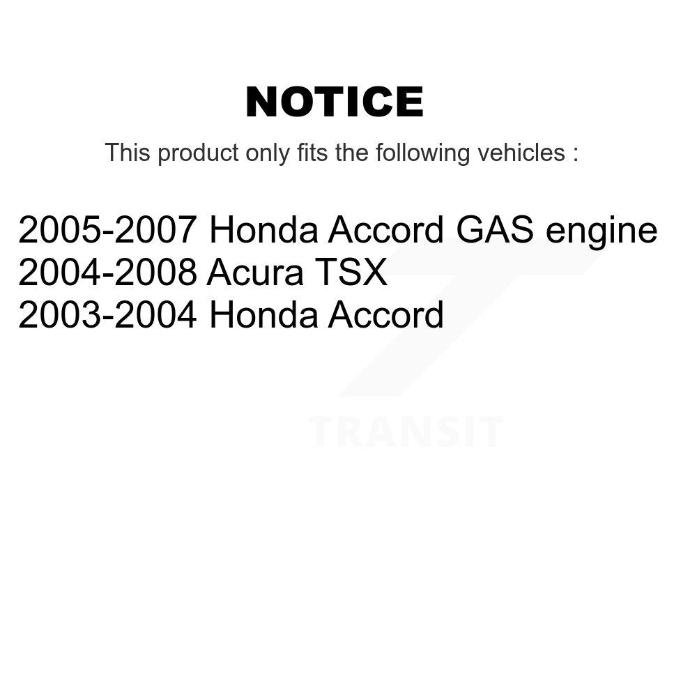 Rear Disc Brake Rotors And Ceramic Pads Kit For Honda Accord Acura TSX K8A-100554