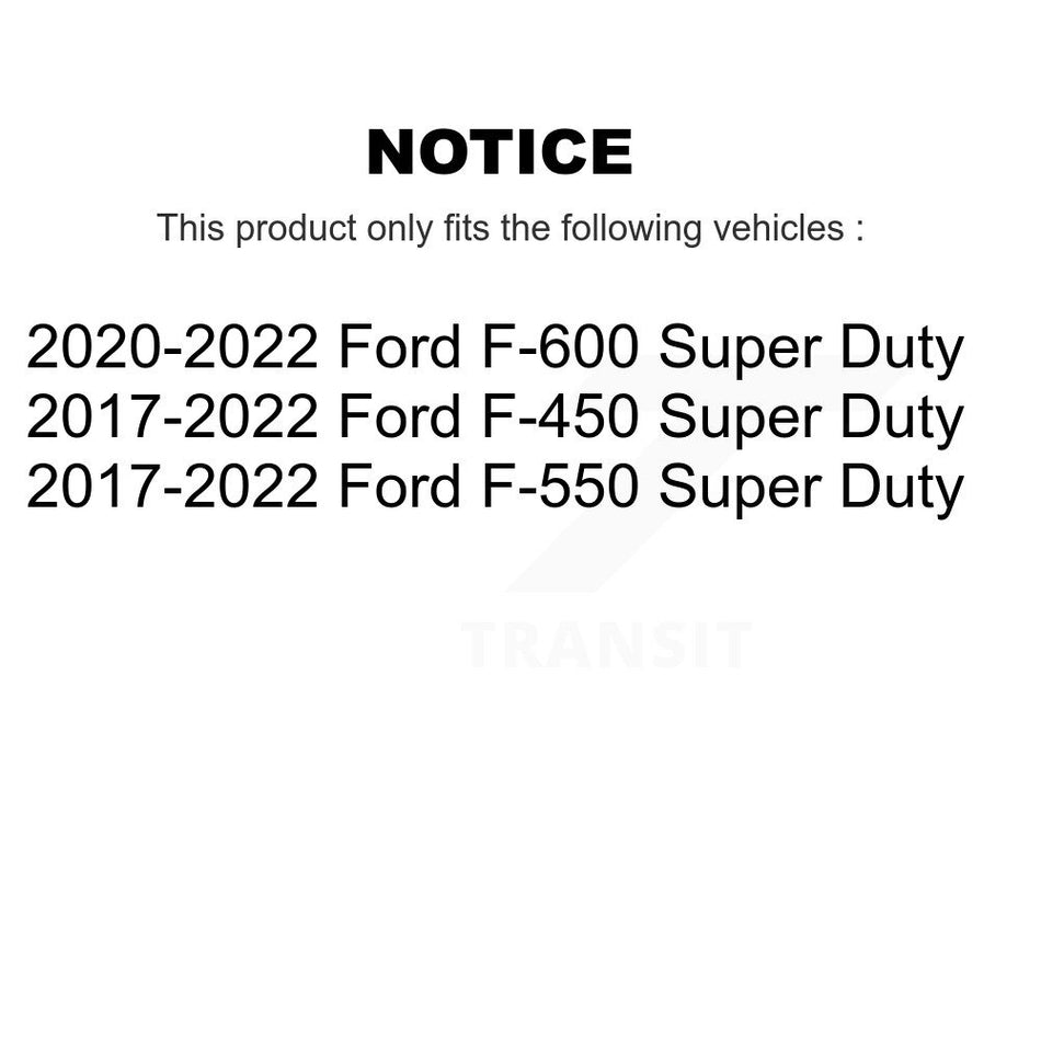 Rear Disc Brake Rotors And Semi-Metallic Pads Kit For Ford F-450 Super Duty F-550 F-600 K8A-100654