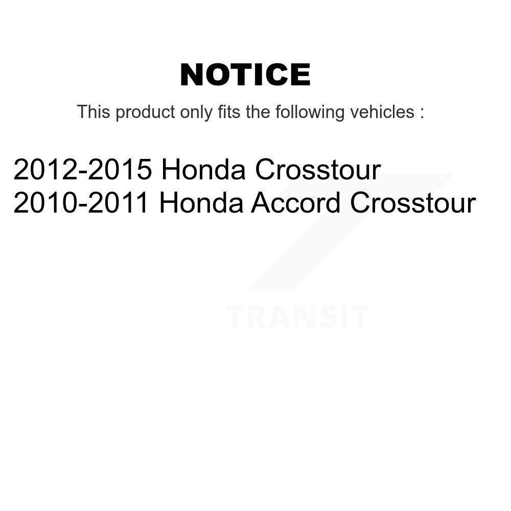 Rear Disc Brake Rotors And Ceramic Pads Kit For Honda Accord Crosstour K8A-100766