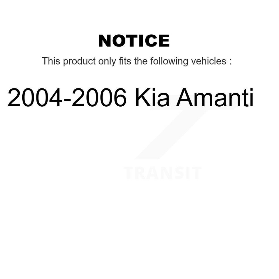 Rear Disc Brake Rotors And Ceramic Pads Kit For 2004-2006 Kia Amanti K8A-100889