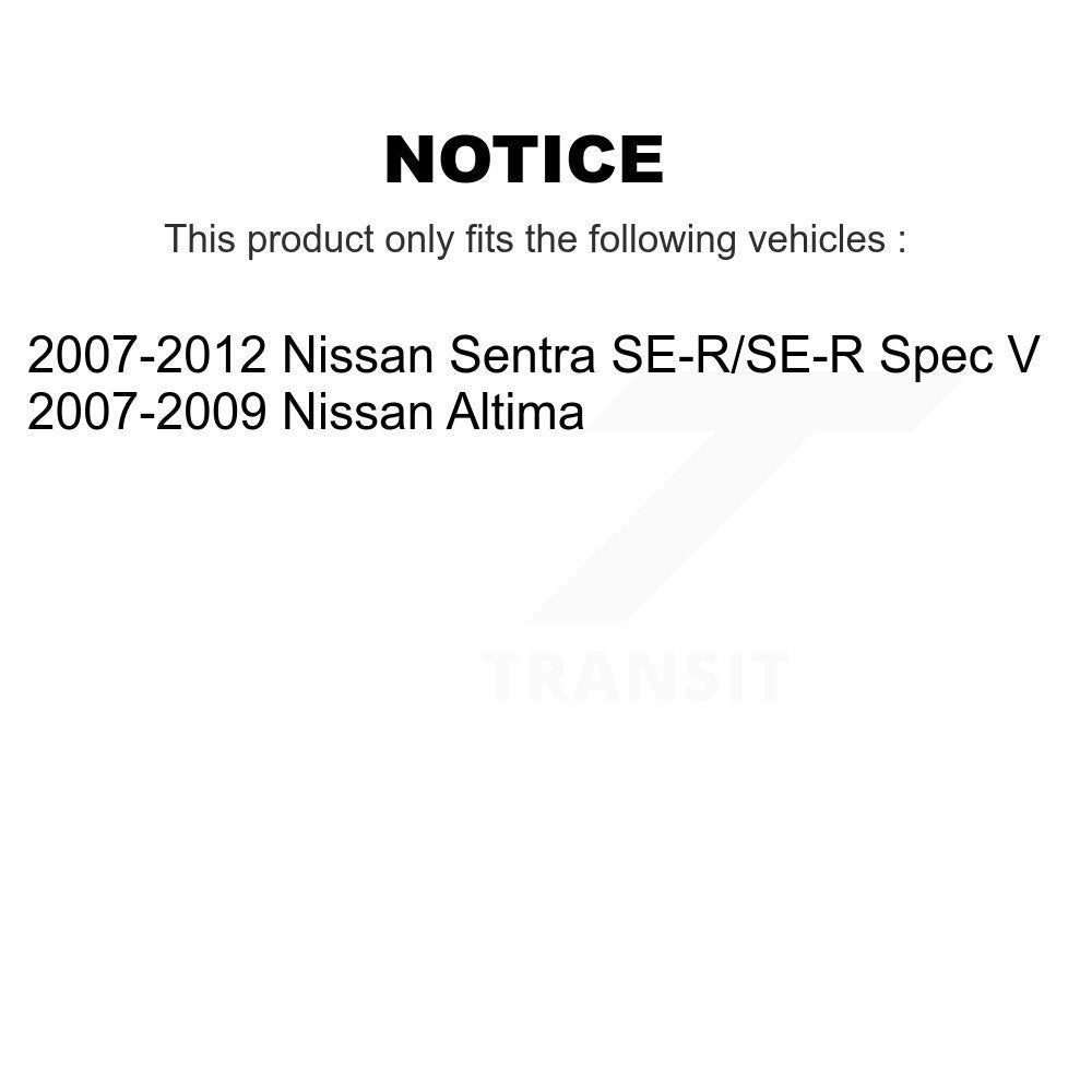 Rear Disc Brake Rotors And Ceramic Pads Kit For Nissan Sentra Altima K8A-100974