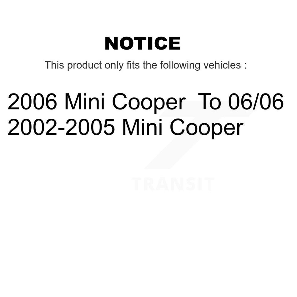 Rear Disc Brake Rotors And Ceramic Pads Kit For Mini Cooper K8A-101115