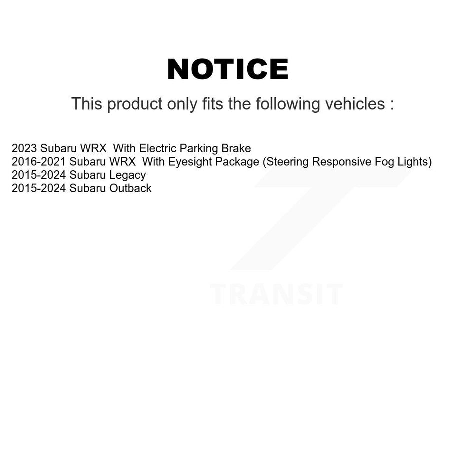 Rear Disc Brake Rotors And Ceramic Pads Kit For Subaru Outback WRX Legacy K8A-101214