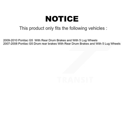 Front Rear Ceramic Pads And Disc Brake Rotors Kit For Pontiac G5 K8A-101356
