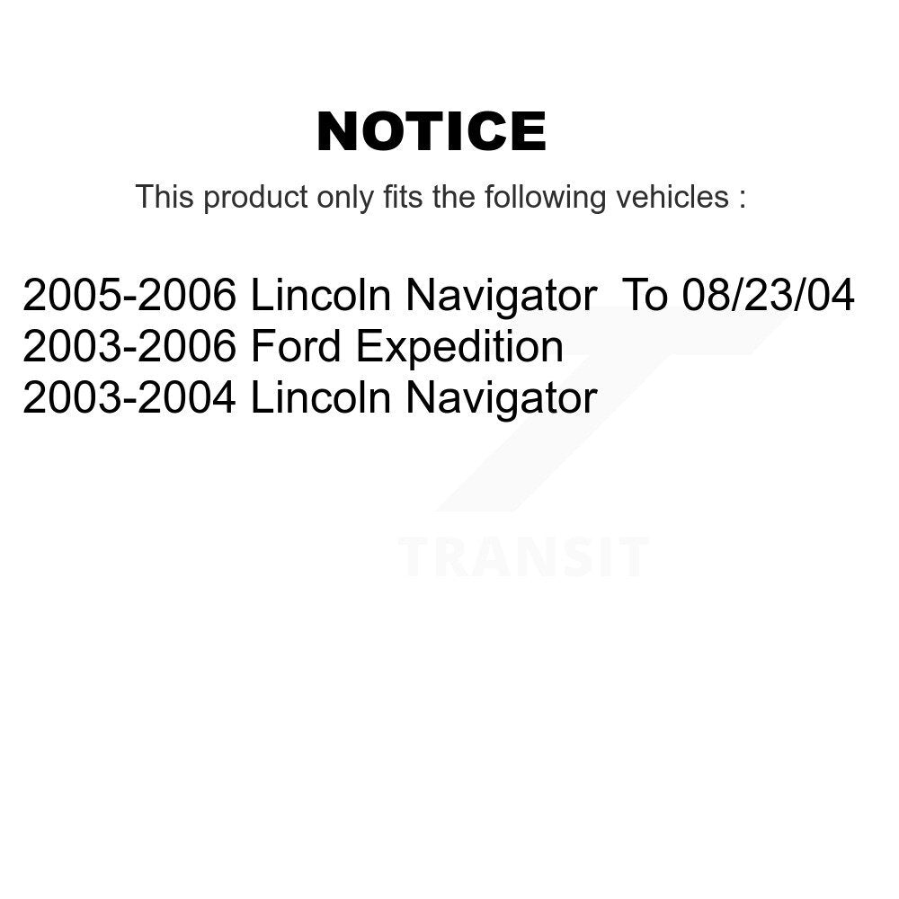 Front Rear Semi-Metallic Pad & Disc Brake Rotor Kit For Ford Expedition Lincoln Navigator K8A-101409
