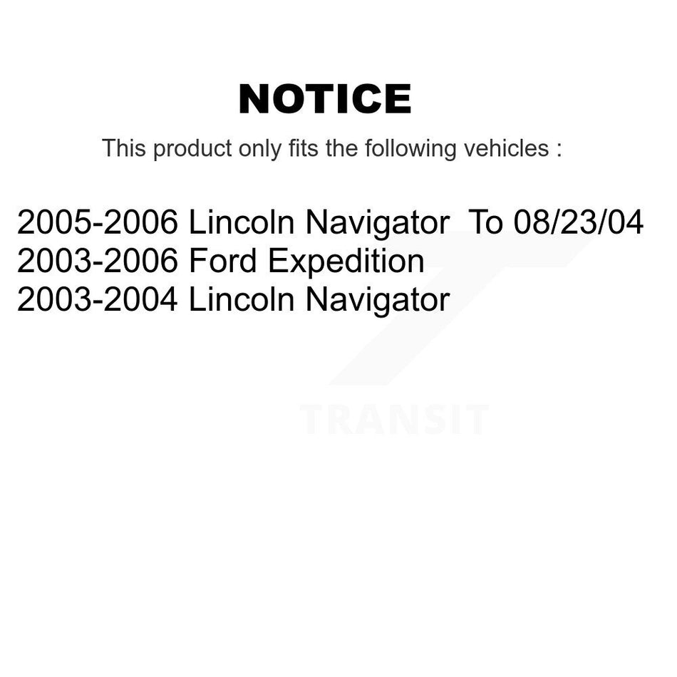 Front Rear Semi-Metallic Pad & Disc Brake Rotor Kit For Ford Expedition Lincoln Navigator K8A-101409