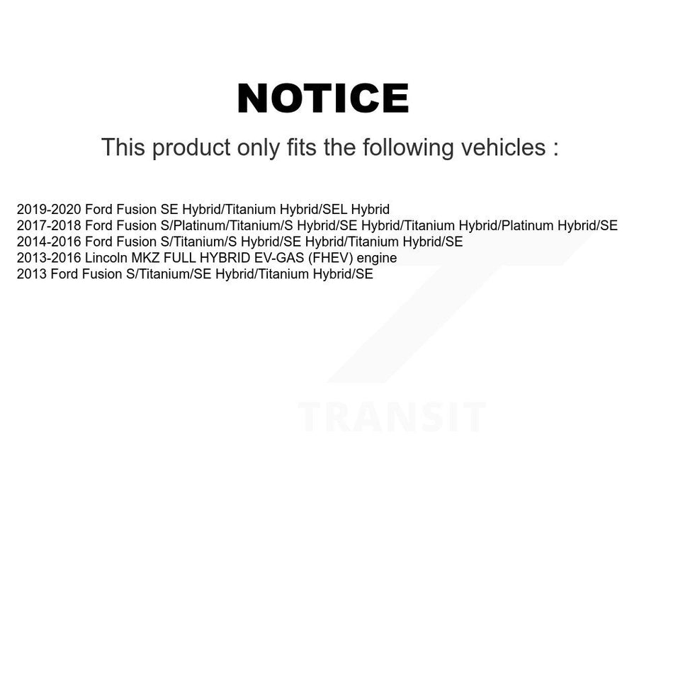 Front Ceramic Rear Semi-Metallic Pad And Disc Brake Rotor Kit For Ford Fusion Lincoln MKZ K8A-101570