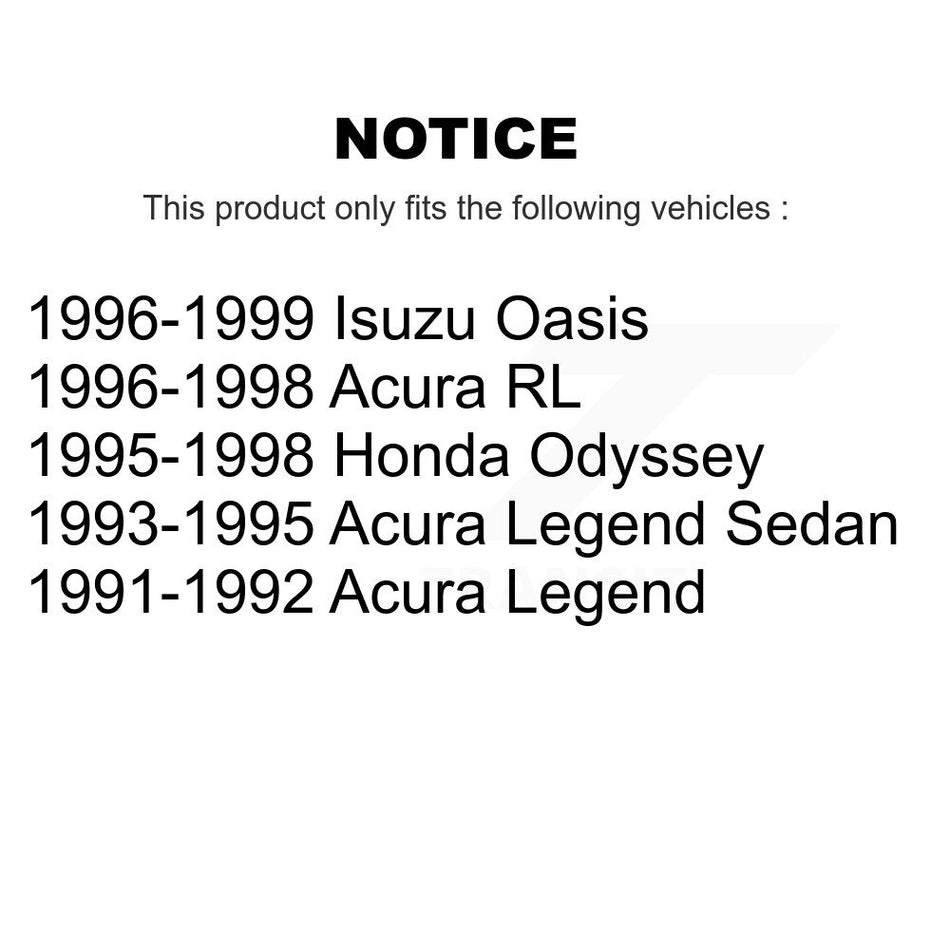 Front Rear Ceramic Pad Disc Brake Rotor Kit For Honda Odyssey Acura Legend RL Isuzu Oasis K8A-101966