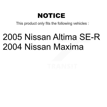 Front Rear Ceramic Pads And Disc Brake Rotors Kit For Nissan Altima Maxima K8A-101997
