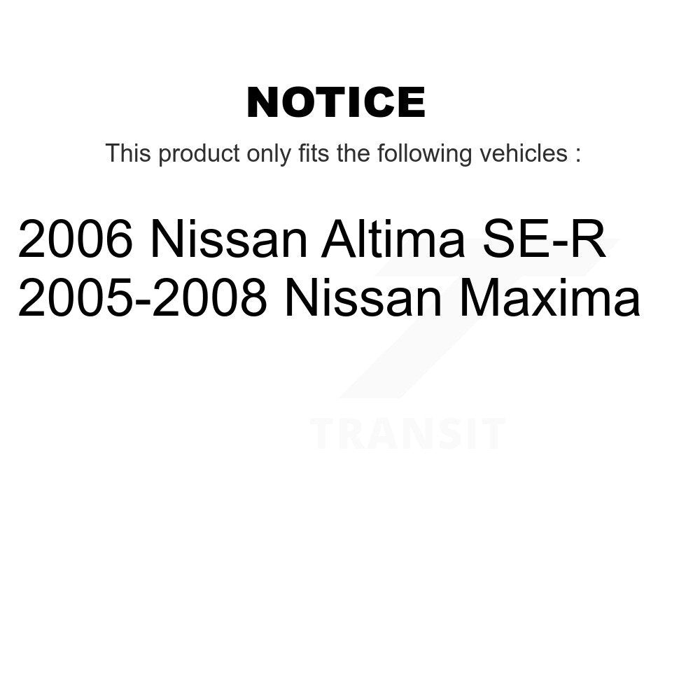 Front Rear Ceramic Pads And Disc Brake Rotors Kit For Nissan Altima Maxima K8A-102001