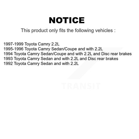 Front Rear Ceramic Pads And Disc Brake Rotors Kit For Toyota Camry K8A-102050