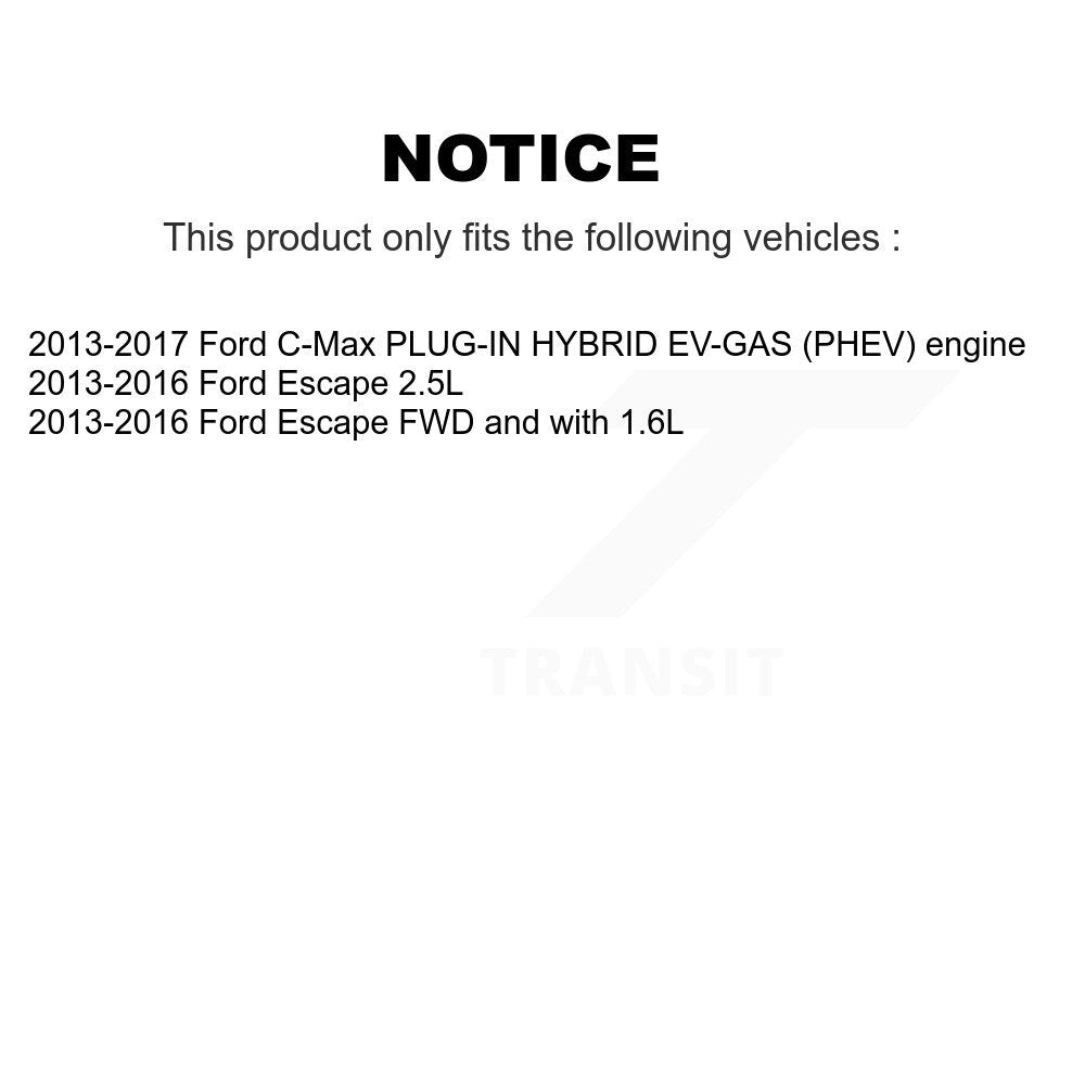 Front Semi-Metallic Rear Ceramic Pads And Disc Brake Rotors Kit For Ford Escape C-Max K8A-102141