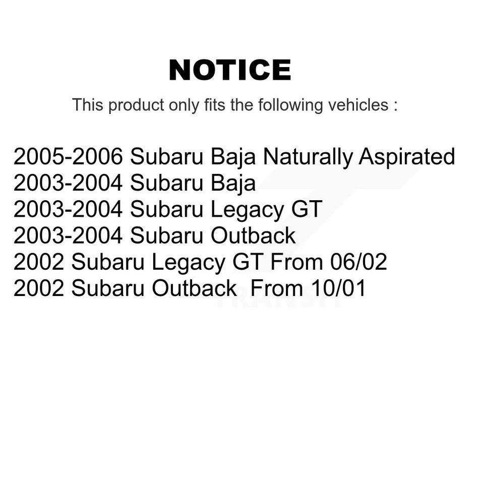Front Ceramic Rear Semi-Metallic Pad Disc Brake Rotors Kit For Subaru Outback Legacy Baja K8A-102227