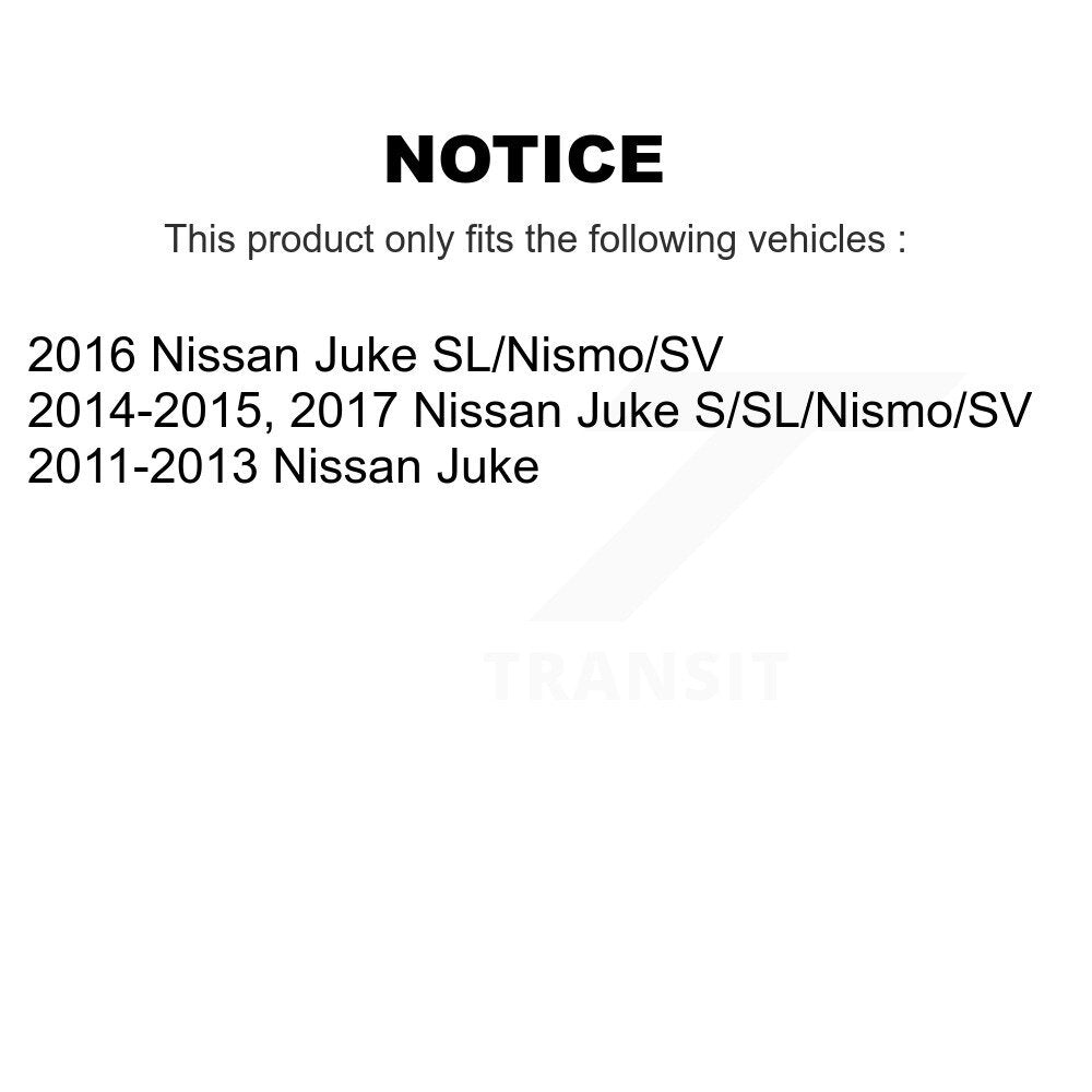 Front Rear Ceramic Pads And Disc Brake Rotors Kit For Nissan Juke K8A-102416