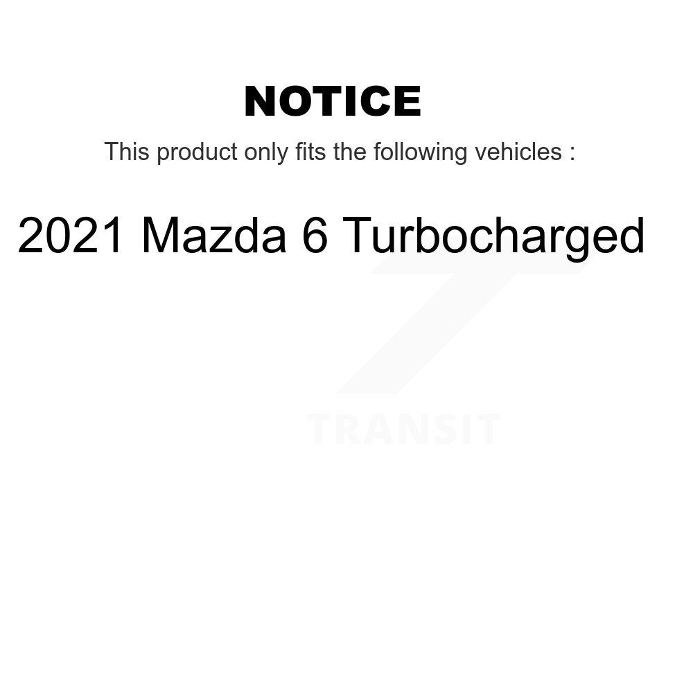 Front Rear Ceramic Pads And Disc Brake Rotors Kit For 2021 Mazda 6 Turbocharged K8A-102450