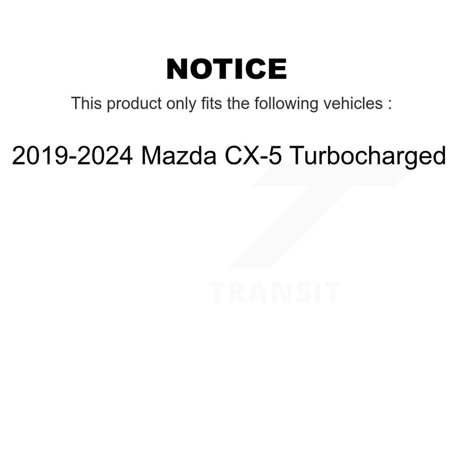 Front Rear Ceramic Pads And Disc Brake Rotors Kit For 2019-2024 Mazda CX-5 Turbocharged K8A-102455