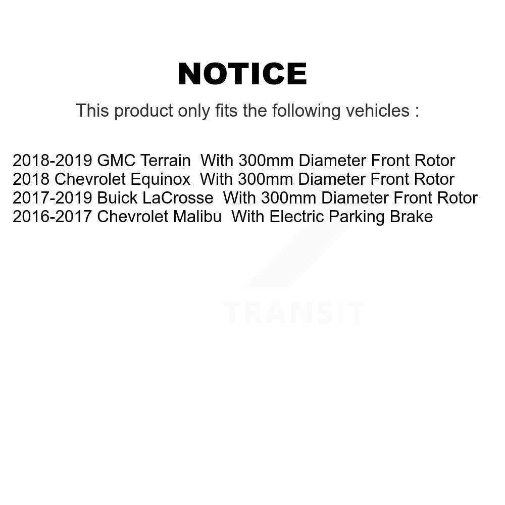 Front Rear Ceramic Pad And Brake Rotor Kit For Chevrolet Equinox GMC Terrain Malibu Buick K8A-102550