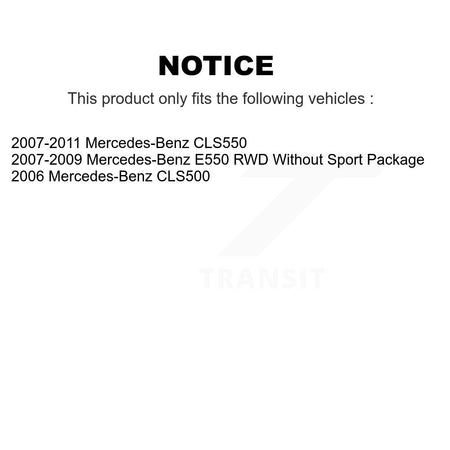 Front Rear Semi-Metallic Pad & Disc Brake Rotors Kit For Mercedes-Benz CLS550 CLS500 E550 K8A-102859