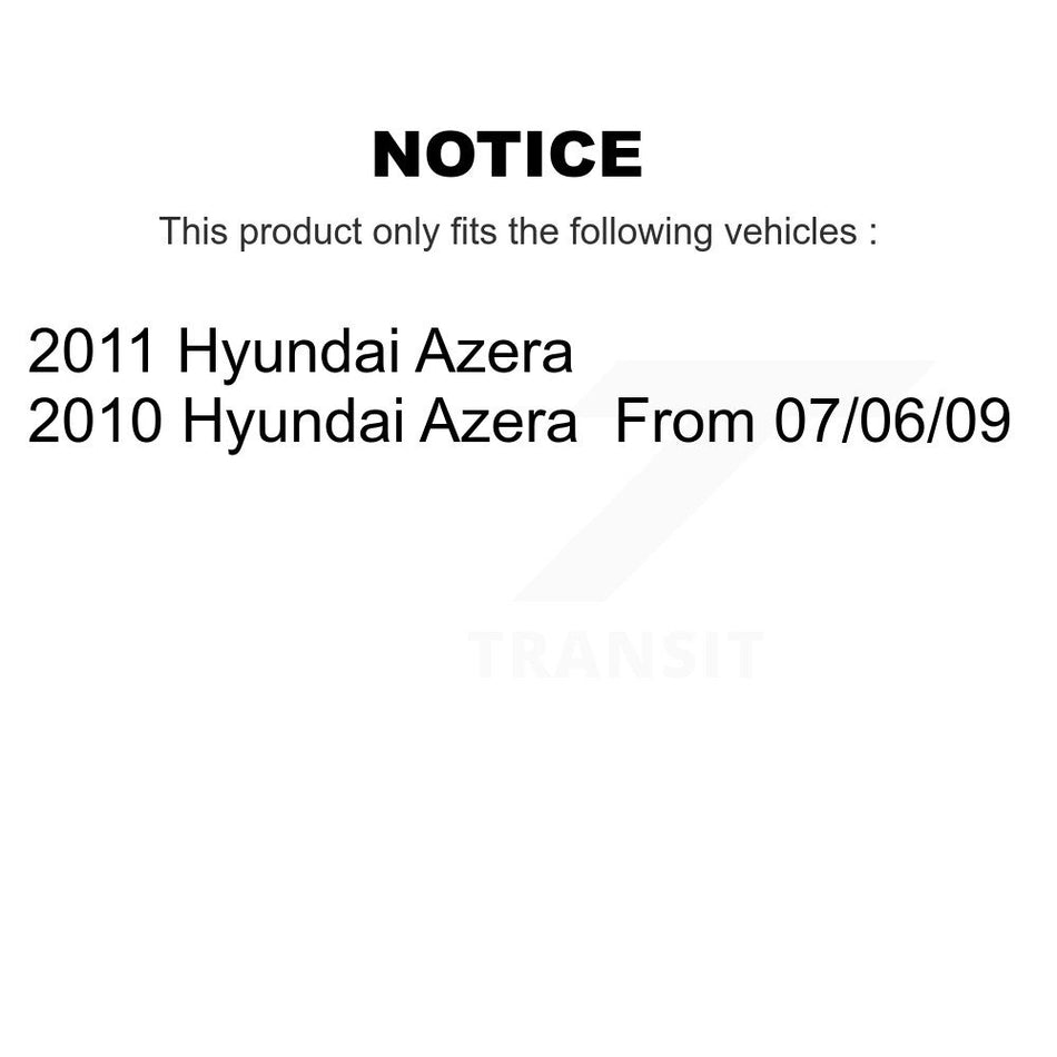 Front Rear Ceramic Pads And Disc Brake Rotors Kit For Hyundai Azera K8A-103105