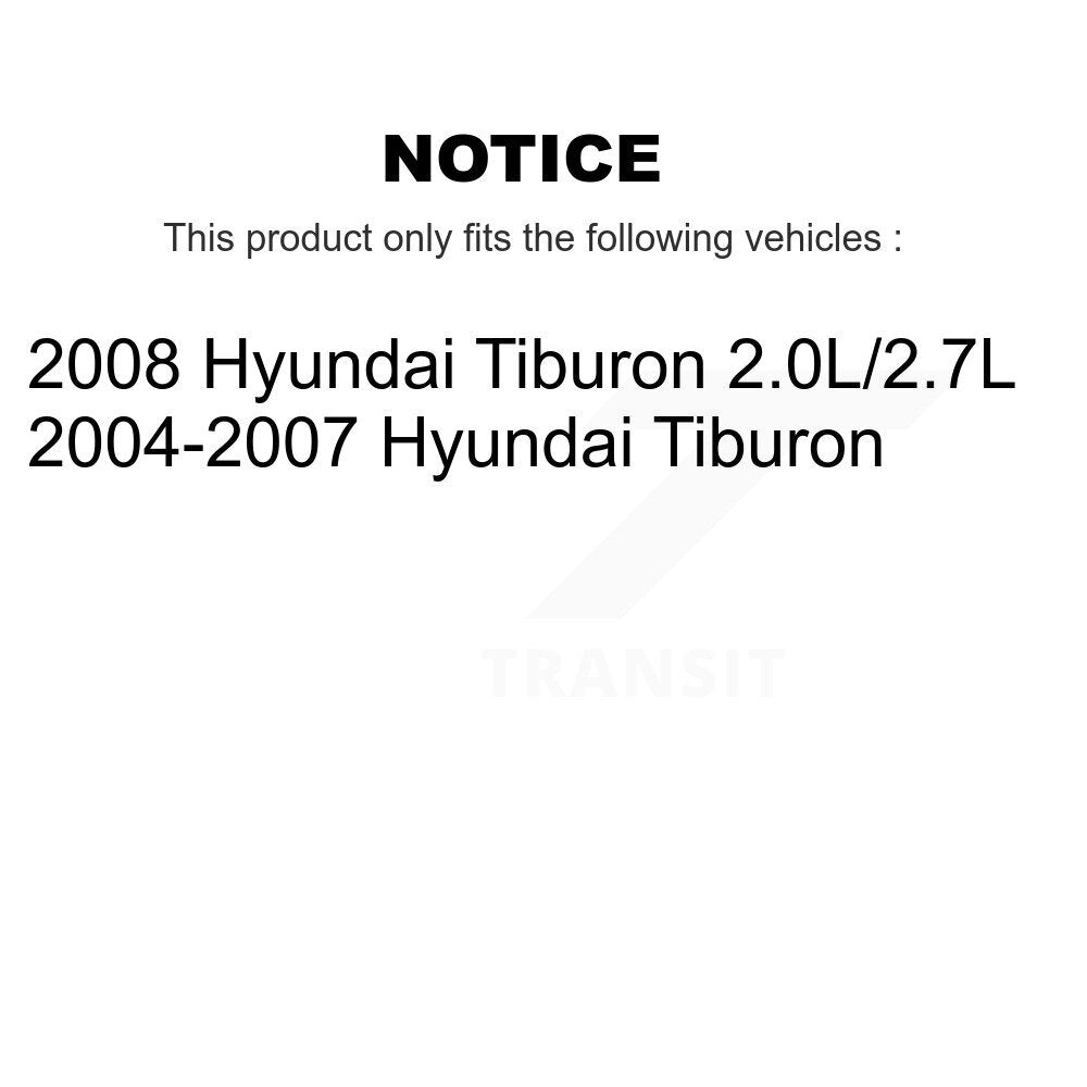 Front Rear Ceramic Pads And Disc Brake Rotors Kit For Hyundai Tiburon K8A-103291