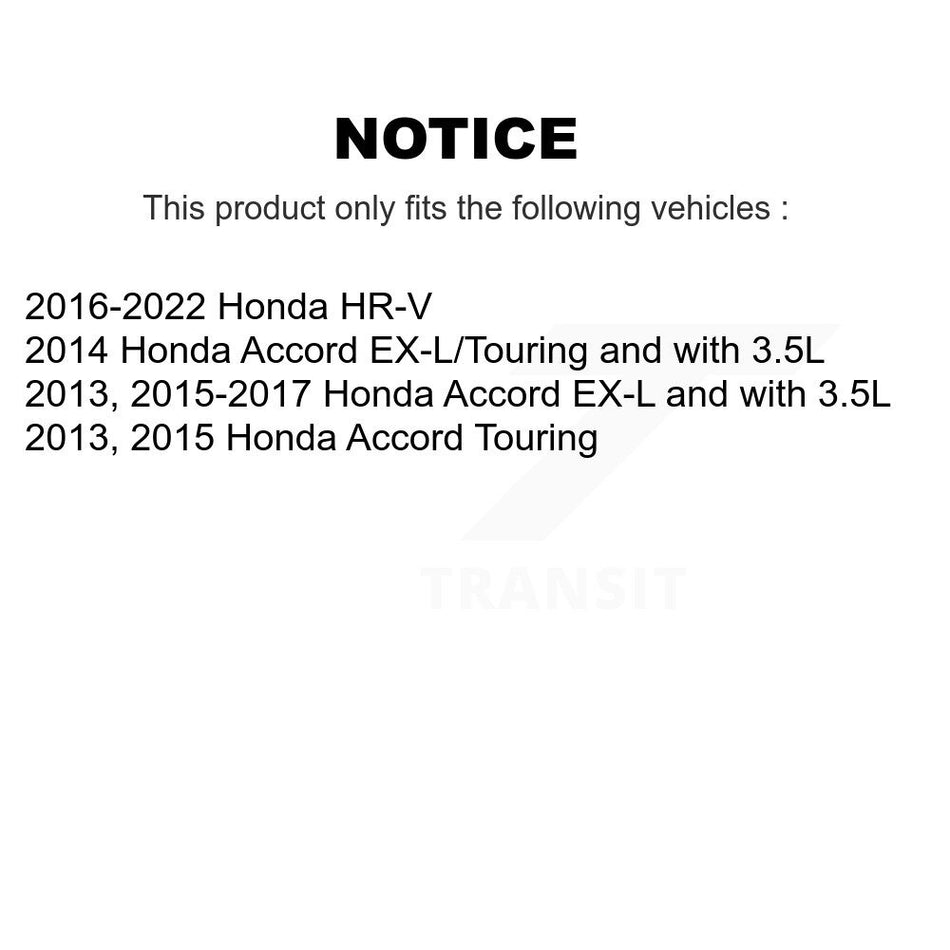 Front Disc Brake Rotors And Ceramic Pads Kit For Honda HR-V Accord K8A-103811