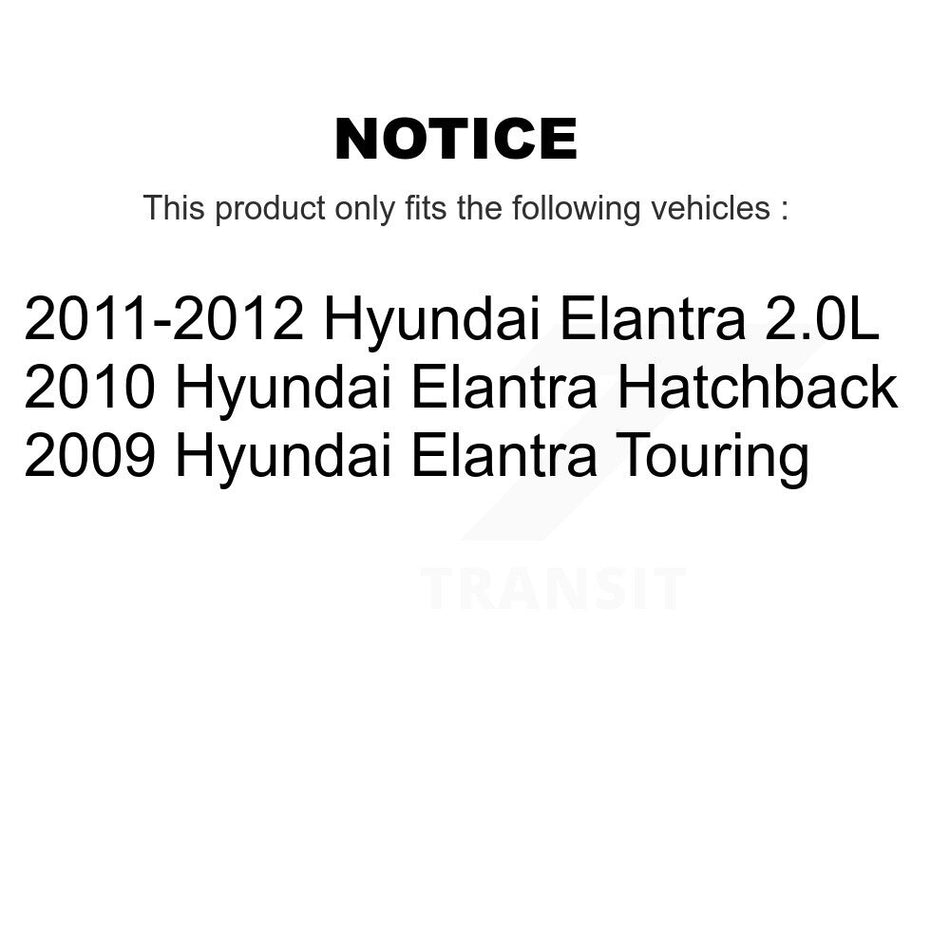 Front Disc Brake Rotors And Ceramic Pads Kit For Hyundai Elantra K8A-103825