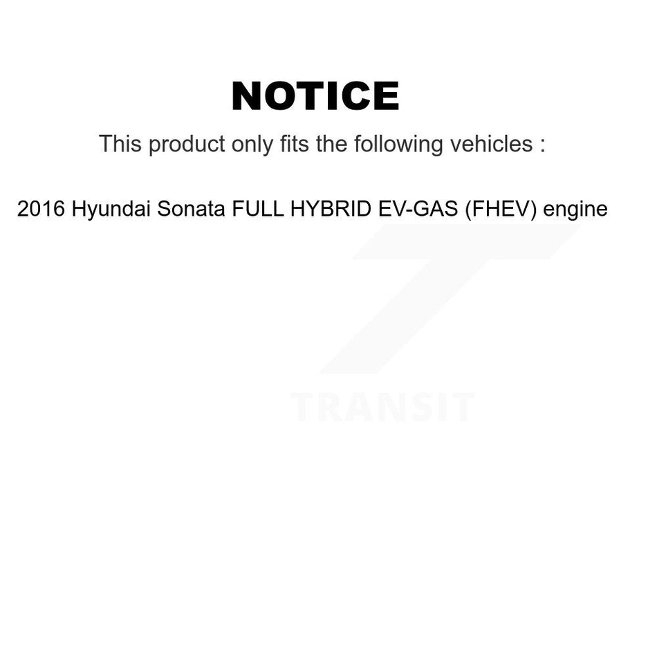 Front Brake Rotors Ceramic Pad Kit For 16 Hyundai Sonata FULL HYBRID EV-GAS (FHEV) engine K8A-103835