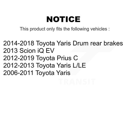 Front Disc Brake Rotors And Ceramic Pads Kit For Toyota Yaris Prius C Scion iQ K8A-103852