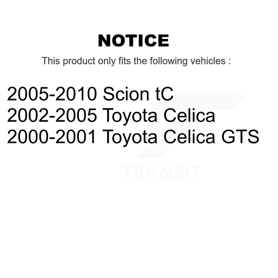 Front Disc Brake Rotors And Ceramic Pads Kit For Toyota Celica Scion tC K8A-103950