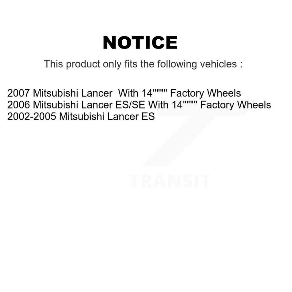 Front Disc Brake Rotors And Ceramic Pads Kit For Mitsubishi Lancer K8A-104003