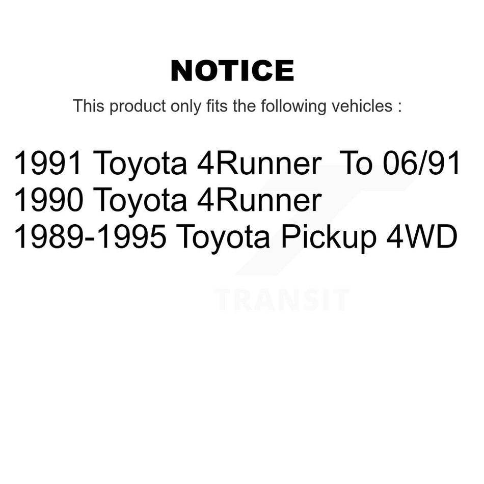 Front Disc Brake Rotors And Ceramic Pads Kit For Toyota Pickup 4Runner K8A-104058