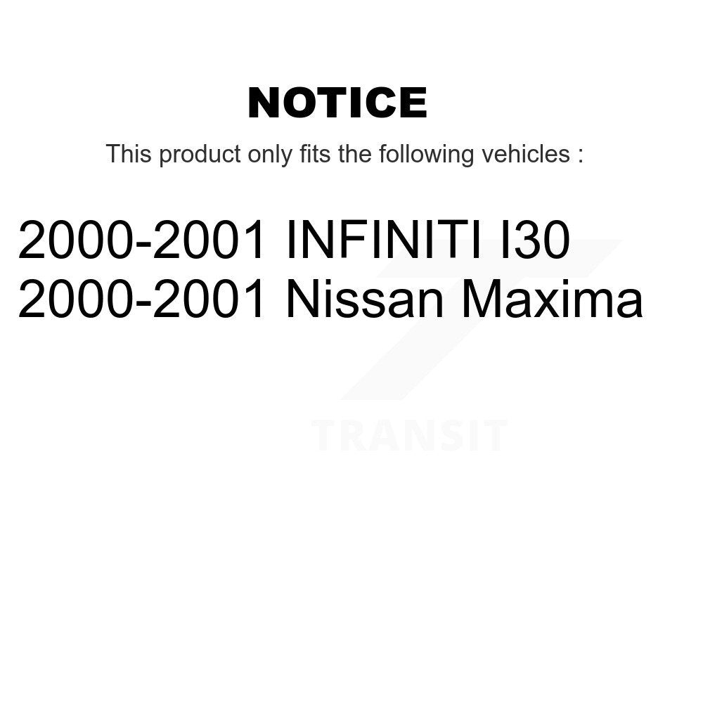 Front Disc Brake Rotors And Ceramic Pads Kit For 2000-2001 Nissan Maxima INFINITI I30 K8A-104318