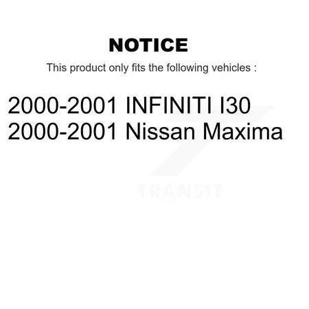 Front Disc Brake Rotors And Ceramic Pads Kit For 2000-2001 Nissan Maxima INFINITI I30 K8A-104319